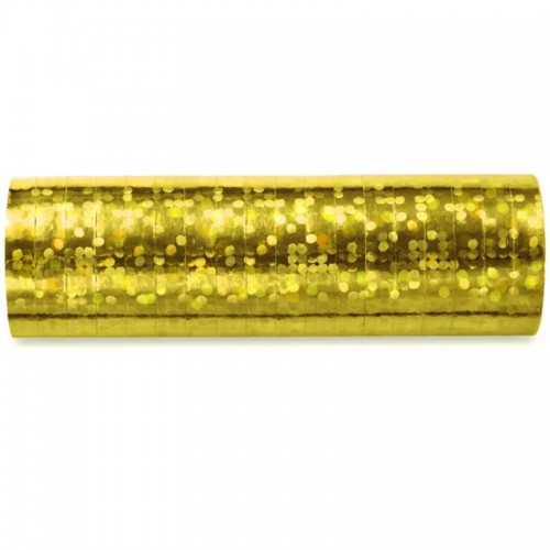 Serpentinas Dourado Holográfico